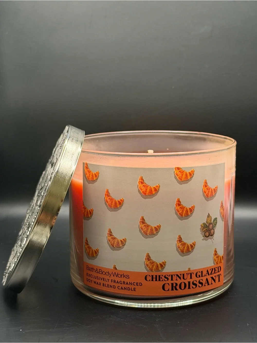 Bath & Body Works 3-Wick Chestnut Glazed Croissant Candle - 14.5 Oz - Picture 4 of 6
